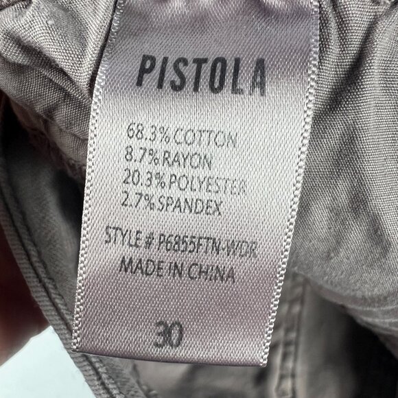 Pistola Jeans Women's 30 Tory High Rise Skinny Crop Light Purple Ankle Zip Denim - Picture 9 of 16